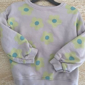 Zara purple daisy sweatshirt